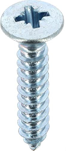 Restagraf - Vis à Tôle - Tête Fraisée Bombée Pozidrive - Acier Zingué Blanc - Standard DIN 7983 - Fixation Carrosserie - Réf. 630 - Sachet de 30