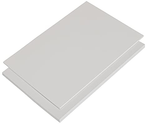 Kunststoffplatte aus Polystyrol, Polystyrolplatte (PS) WEIß und SCHWARZ Verschiedene FORMATE, Stärken: 1-5mm, TOP QUALITÄT, Modelbau, Schilder, Bastelplatte (200 x 100cm, 2mm WEIß)
