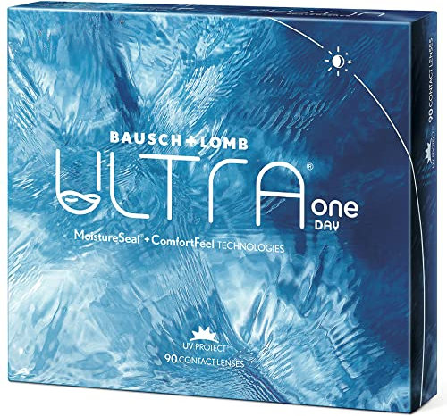 Bausch + Lomb ULTRA ONE DAY Lenti a Contatto Giornaliere Correttive, 90 Lenti, BC 8.6 mm, DIA 14.2 mm, -9.0 Diopt