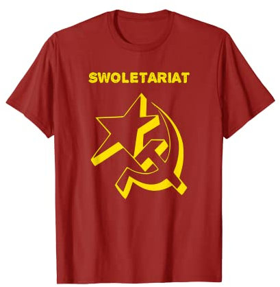 Swoletariat - Martello e falce Stella - Comunista - Socialista Maglietta