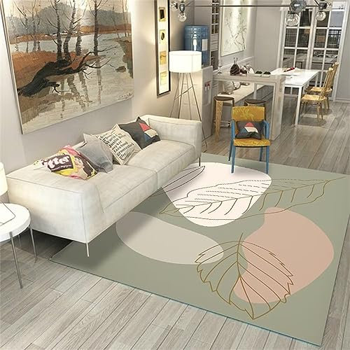 RUGMRZ Auslegware Teppichboden Weicher und bequemer Fußteppich schlafzimmerdeko Teppich Mehrfarbig Slip Stop Teppich dekoartikel Wohnzimmer Auslegware Teppichboden kamindekoration160x220CM