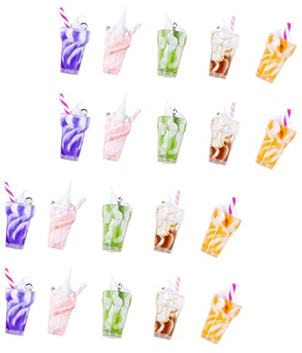 EXCEART 20 Stück Verschiedene Mini-eisbecher- Kreatives -zubehör Sicheres Kunststoffmaterial Ideal Für Die Schmuckherstellung