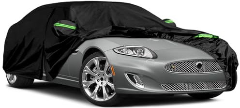 Waterproof Car Cover Custom for Jaguar XK/XK8/XKR 1996-2014, All Weather Outdoor Car Covers Breathable Full Cover with Door Zipper & Windproof Bands for Winter Summer Snow Rain Dust Sun Protection