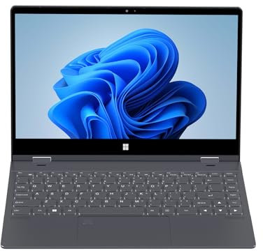 Docooler Computadora portátil N14, Pantalla IPS 4K UHD de 14 Pulgadas, Pantalla de 360 °Girar, 12GB LPDDR5 1TB SSD Computadora portátil con Win11 con procesador Intel N95 12TH de 4 núcleos