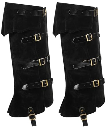 Mittelalterliche Piraten-Stiefelüberzüge, Kunstleder, Neuheit, Stiefel, Ritter, Wikinger, Ritter, Schuhe, Abdeckung, Kostüm, Cosplay, Beinbedeckungen, Halloween, Punk-Kostüm, Beinwärmer für Männer und