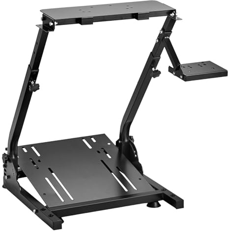 Acekool Lenkradhalterung Faltbar für Logi G920 G25 G27 Fahrsimulator Rennsport Gaming Gear Halterung für PS3 PS4 Xbox, Simulator Fahrsimulator, Rennrad, Cockpit Gaming Gear, Ohne Pedale