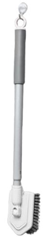 Cepillo para fregar pisos, cepillo para fregar con mango largo - Cepillo de piso de mango largo ajustable Cepillo de cerdas rígidas | Cepillo limpiador telescópico depurador de pisos resistente para t