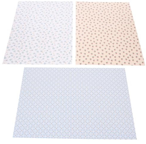 MOLUCKFU 3hojas Papel Tapiz para Casa De Muñecas Miniatura Autoadhesivo De Decoración para Salón y Dormitorio Diseño Realista y Fácil Aplicación