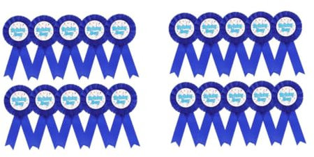 WRITWAA 20pièces Badges De Fête Anniversaire Pour Garçon Accessoires De Élégants Pour Anniversaire Cosplay Et Événements Spéciaux