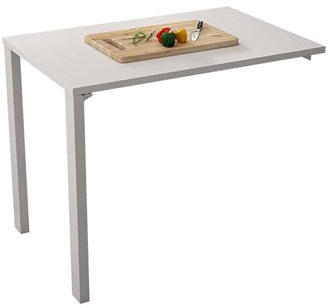 FAXJRU Wandklapptisch Kläppen Wandschreibtisch Küchentisch ausklappbarer Tisch Wandtisch Klappbar Schreibtisch Esstisch Klappschreibtisch Computertisch Bürotisch Platzsparender(75x30cm(30x12in))