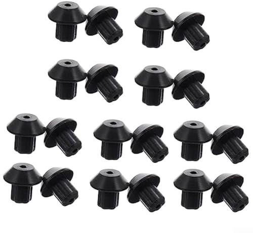 Lot de 20 pieds de rechange en caoutchouc pour grille de cuisinière à gaz Noir Résistant à la chaleur Coussinets de protection antidérapants pour cuisinière à gaz