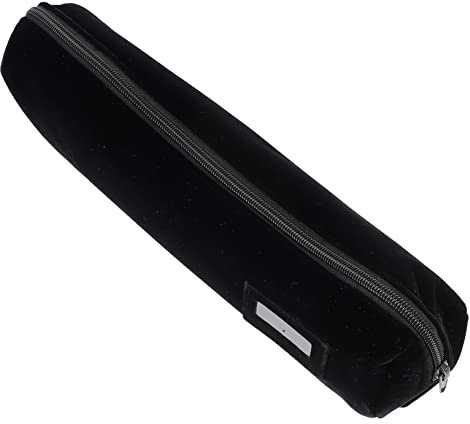 FOMIYES Joyero Portátil y Cómodo de Tela Diseño Delicado Negro Enrollable de Viaje y Fácil de Guardar para Pulseras y Relojes