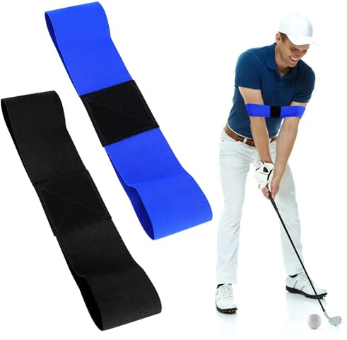 PXARMYYXGS 2 Pezzi Trainer per Il Movimento del Braccio per Golf, Aiuti per l'Allenamento del Golf, Fascia per Il Movimento del Braccio, Correttore di Postura per Il Golf, per Golfisti Principianti