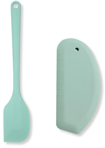 ZORVYN 1 Spatola in Silicone Resistente al Calore, 1 Spatola a Forma di Coltello, Utensili da Cucina Morbidi con Foro, Anima in Acciaio e Rivestimento Antiaderente, per Cucina e Raschiare Impasti