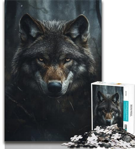 Puzzle 1000 Teile für Erwachsene Wildwolf Teenager-Puzzles Quizspiel Wanddekoration einzigartige Geburtstags 75x50cm