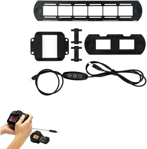 Foto-Dia- und Film-Digitalisierungs-LED-Licht-Set mit 35-mm-Filmstreifen und Dia-Halter, für Foto-Negativ-Scannen und Kopieren
