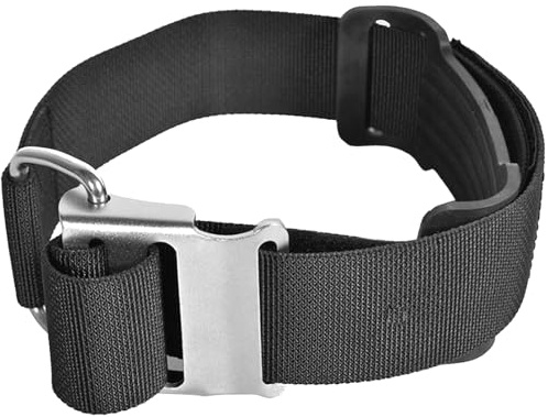 HUAJINGKEJI Cinghia resistente con fibbie in acciaio a sgancio rapido Cinghia resistente all'acqua salata per fissaggio sicuro cilindro subacqueo cintura di sicurezza per bottiglia subacquea