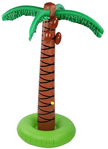 Cocoarm Palma Gonfiabile per Bambini, Divertimento Estivo in PVC di Alta qualità, Comodo Ripostiglio, Perfetta per le attività in Piscina nel Giardino (Modello di albero di cocco)