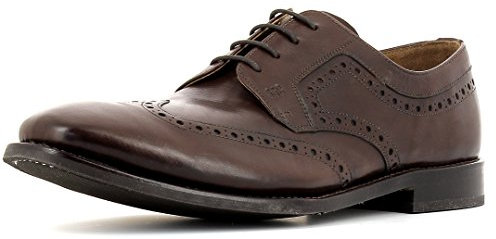 Gordon & Bros. Gary 5343 Flex G Rahmengenähter Herren Derby Schnürhalbschuh, Full Brogue, Flexible Goodyear Welted Sohle für perfekten Laufkomfort, für Business, Freizeit Braun (Brown), EU 44