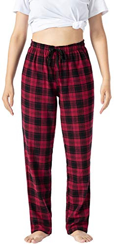 AIRIKE Femmes Pantalons Longs Coton Doux Bas de Pyjama Chaud Vêtements de Nuit à Carreaux