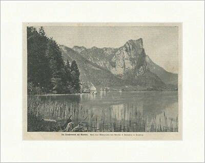 Kunstdruck Drachenwand am Mondsee E22471 - Saliera in legno