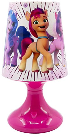 Joytoy My Little Pony The Movie - Mini paralume a LED, alimentato a batteria, in confezione regalo, 10 x 10 x 19 cm