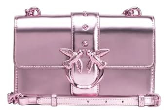 Pinko Love One Mini CL Vitello SPECCHIATO, Borsa Donna, WWGB_Lilla-Block Color, Taglia Unica