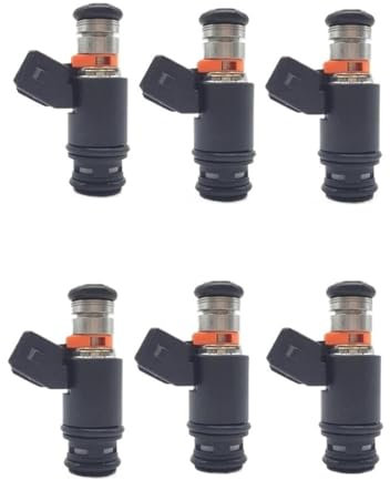Auto Einspritzdüsen 6 Teil/satz Kraftstoff Injektor Düse Für Golf Für Jetta 2,8 V6 IWP022 805000348303 021906031D 021906031B FJ573