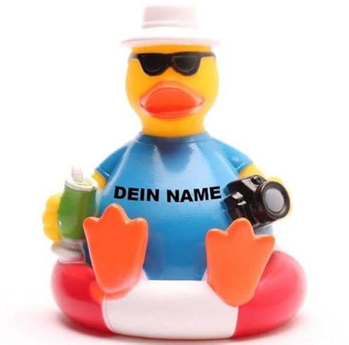 DUCKSHOP Badeenten - personalisierbar (Ballermann Tourist Ente)