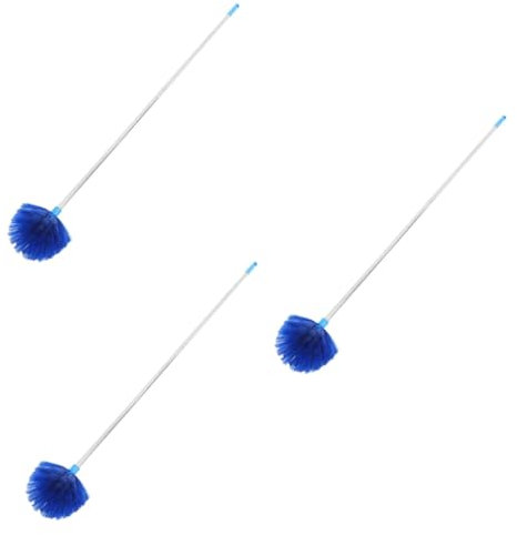 ULTECHNOVO 3 Pz Scopa della ragnatela scopa per ragnatele Pulitore per ragnatele Spolverino per fan ventilatori a soffitto pennello a ragnatela con palo spolverino a ventola nylon