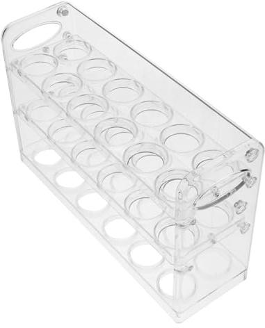 Contenedor de Huevos PET para Almacenamiento Vertical Bandejas | Gran Capacidad, Diseño Compartimentos, Ranura Profunda y Ancha, Base Firme y Estable para Cocina y Restaurantes