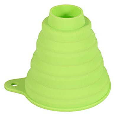 BZVCRTYKL Embudo Plegable-Frijol sólido Grande portátil for tarros Transferencia de líquido enlatado Embudo de Silicona Suave de Boca ancha/542(Green)