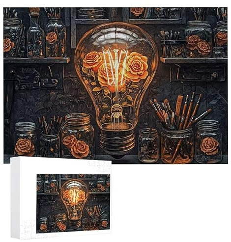 Puzzle 2000 Teile Erwachsene Leuchtturm 100 x 70 cm, 3D Visuelle Wooden Puzzle, DIY Craft Bastelpuzzles für Heimdekoration, Geschenkbox, Familie herausforderndes Puzzles F-116