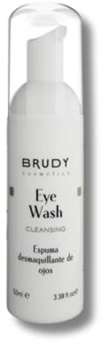 BRUDY COSMETICS - Eye Wash - Espuma Limpiadora Párpados y Pestañas - 50 ml | Fórmula Suave para Ojos Sensibles - Elimina Maquillaje, Suciedad y Grasa - Hidratante y Calmante