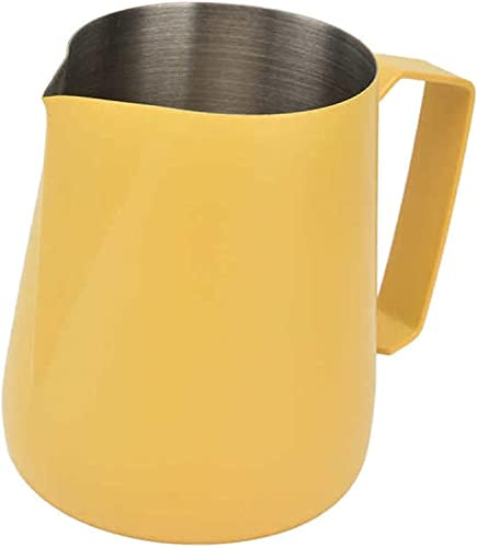 Vaso espumador de Leche, Jarra de Leche, diseño Limpio e Integrado, Seguro con Boquilla Puntiaguda para cafetería