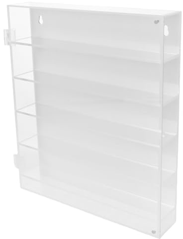Toddmomy Vitrine Für Modellautos 5-Stufige Wandvitrine Aus Acryl Mit Transparentem Schaukasten Wandmontierter Speicher Für Spielzeugauto Aufbewahrung Staubdichte Sammlung Für Schreibtisch Und Wand