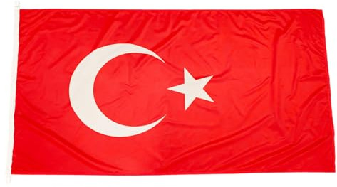Fahne Flagge Türkei - Sturmflagge mit Karabinerhaken Türk Bayragi - 90 x 150 cm