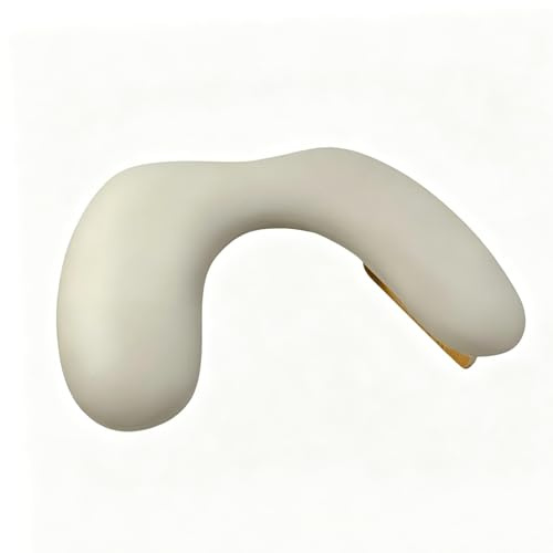 Handauflage Nagelstudio,Handablage Nagelstudio,u-Förmige Nagelauflage,Nagelgestell aus Leder, Zusammenklappbare Handstütze für Nägel, Weiße Handstütze für Nägel (Milchkaffeefarbe)
