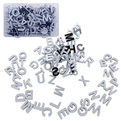 Jycra Magnetische Buchstaben, Schaumstoff-Alphabet, Kühlschrank-Magnete, das beste pädagogische Spielzeug für Vorschul-Lernen, Rechtschreibung, 124 Stück 3.5X0.9cm weiß