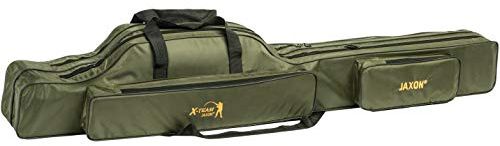 Jaxon Rutentasche 2/3 Fächer Rutenfutteral Angeltasche 9 Varianten! 100-160cm (130cm/2 Fächer/UJ-XAT130)