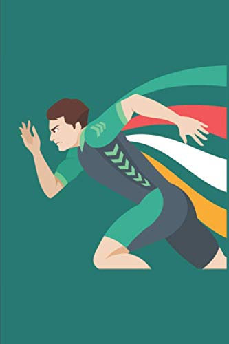 Leichtathletik Trainingsbuch: Tagebuch für alle Leichtathleten und Sportler ♦ Trainingsjournal für über 100 Einträge ♦ 6x9 Format ♦ Motiv: Sprint 2