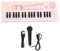 BF-3738 Pianoforte Elettrico con Tastiera a 37 Tasti con Microfono e Tastiera Musicale e Giocattolo per Principianti, Bambini e Studenti(Rosa)