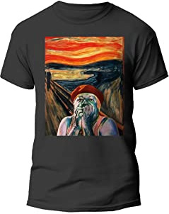 Tshirt L'urlo di Ugo - Tshirt ragionier Ugo Fantozzi - Tshirt Idea Regalo - Tshirt Arte Stile Munch