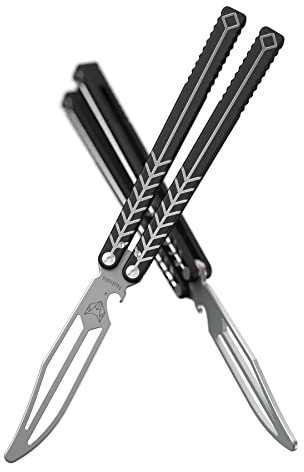 Nabalis Vulp Bushing Systerm 6061 Aluminium Integral Channel Handle Zen Pins Stainless Steel Bottle Opener, Black