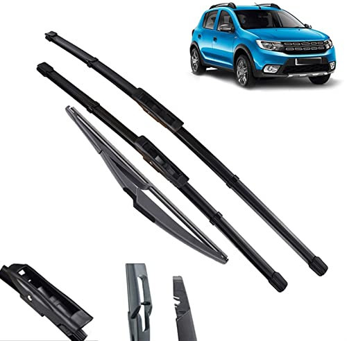 WITTSY Scheibenwischerteile Für Dacia Für R&enault Für Sandero 2015 2016 2017 2018 2019 Scheibenwischer Vorne Und Hinten Wischerblätter Set Windschutzscheibe Windschutzscheibe 22 19 11 