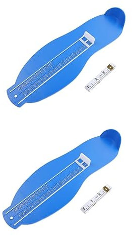Warmhm 2stücke Fußmessgerät Für Erwachsene Und Jugendliche Präzises Längenmessgerät Für Schuhgrößen Mit Maßband Für Exakte Schuhgrößenbestimmung Erwachsenen Fußmessgerät