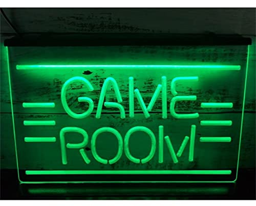 FINOTI Sala Juegos letreros neón expositores Juguetes TV luz neón led Multicolor rótulos Luminosos Salas de Juego y recintos Deportes electrónicos luz Noche decoración del hogar,B,15.7x11.8