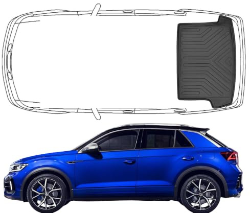 Trimak 3D Obere Kofferraumwanne für VW T-ROC 1. Gen. 2017-2025 | Obere Kofferraummatte aus TPE Gummi, Passgenau, Wasserdicht, Hoher Rand, Rutschfest, Leicht zu Reinigen