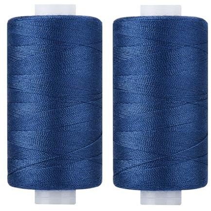 Simthread Polyester Nähgarn Quiltgarn für Nähen und Quilten Maschinen - Marineblau 550 Yards/Spule