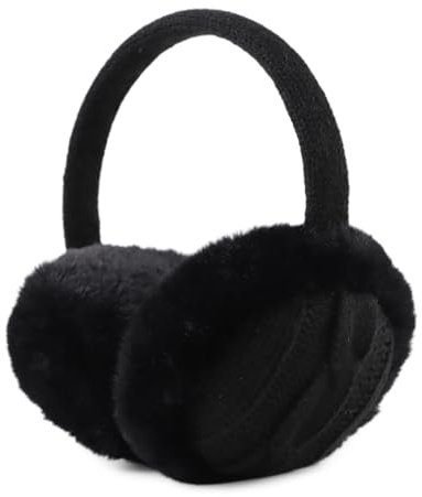 Peasst Knit Kids Ear Muffs Plush Toddler Earmuffs Winter Ear Cover Girls Boys Cold Weather Ear Warmer